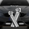 Miniatyrbild 5 av 5: 2 Vinddrivna LED-billampor, varselljus för bil, ingen extern ström krävs, roterande fläkt med vindkraft vattentät