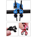 Miniatyrbillede 2 af 4: 1 stk. Kabelglide Aluminium Til Buer Med En 3/8\" Kabelstang Ultralet Remskive Understrengsmodul - Sort