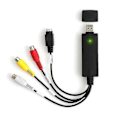 Miniatyrbilde 2 av 4: 1 sett Usb2.0 Vhs Til Dvd Konverter Au-dio Video Opptaksenhet Kit Rca Kabel For Windows 10 Systemer