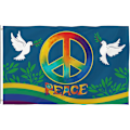 Miniatyrbillede 1 af 5: #90x150cm, Verdens Fredsflag - Lyse Farver#