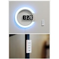 Miniatyrbild 3 av 7: #Väggklocka digital klocka med fjärrkontroll glödande mångfärgad atmosfär#