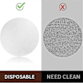 Miniatyrbilde 5 av 5: Kaffepapirfilter for espressomaskin, 600 stk Ubleket Espresso Filter Puck Screen Porta