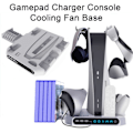 Miniatyrbilde 2 av 5: Konsoll Ladestasjon Disk Lagringsstativ 4 Base Multifunksjonell Spillkonsoll Rask Kjølestativ med Headset Krok for PS VR2/PS5