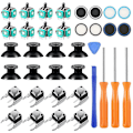 Miniatyrbilde 1 av 5: 37 stk. Analog Joysticks Reparasjonssett Kompatibelt med Xbox One-kontrollere, Inkluderer Bumper-knapper Erstatning Thumbstick Hatt Silikon Hatt Deksel med Sc