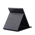 Miniatyrbillede 3 af 5: /#/1 stk. Foldbar og bærbar makeup spejl rejse skrivebords spejl med stand kompakt PU læder bordplade spejl/#/