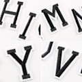 Miniatyrbillede 3 af 5: /#/26 stk. engelske alfabet-patches, broderede stofpatches/#/