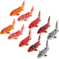 Miniatyrbillede 2 af 4: 5 stk. Simuleret Fisk Dekoration Akvarium Flydende Fisk Ornament Små Farvede Fisk Flydende Dekor