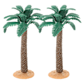 Miniatyrbillede 1 af 3: 2 stk. Plastik Palmetræ Mikro Landskab Palmetræer Model Simulation Plante Model