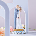 Miniatyrbilde 3 av 5: Brud og Brudgom Statue Bryllupskake Topper, Brud og Brudgom Figur