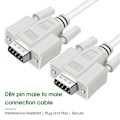 Pikkukuva 2 / 5: Sarjakaapeli Professional High Speed 1.5m 3m 5m DB9 Uros-Uros Sarja DB9 RS232 9 PIN PC Muunnin Jatkojohto Tulostimelle