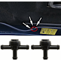 Miniatyrbillede 4 af 5: 2 Stk. T-stykke til bilrudevasker, 3-vejs anti-retur fittings til rudevasker, udskiftning af slangekobling til rudevasker, til de fleste biler