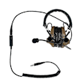 Miniatyrbilde 3 av 5: Radio 3,5 mm til U174/U for COMTAC NATO-plugg – Headsetforlengelse