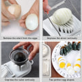 Miniatyrbild 3 av 5: Ägg Slicer Cutter Ägg Slicer, 2 i 1 Rostfritt Stål Ägg Slicer, Mu
