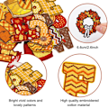 Miniatyrbilde 2 av 5: /#/Brev broderiklut lapp, 26 stk, Thanksgiving/#/