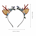 Miniatyrbillede 5 af 5: *1 stk. Gevir Hovedbøjle Jul Hjorteblomst Hovedbøjle Bær Rådyr*