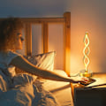 Pikkukuva 4 / 5: Infinity Spiral LED-pöytälamppu Musta, Himmennettävä Metalli Besi