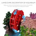 Miniatyrbillede 4 af 4: Akvarium Landskabs Sten Hus Vandhjul Model Til Guldfisk Akvarium Dekoration