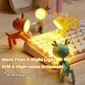 Miniatyrbillede 3 af 5: Pink Dinosaur LED Natlampe Mini Sød Kæledyrslampe Student