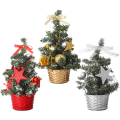 Miniatyrbilde 5 av 5: #Mini Juletre - Gull (med pynt), 20cm Skrivebord#