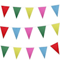 Miniatyrbillede 1 af 5: Bunting Banner, 50m Multifarvet Nylon Flagbanner til Indendørs