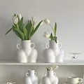 Miniatyrbild 5 av 5: Kvinnlig Kroppsform Konst Vas, Butt Blomma Keramisk Vas för Hemmakontor