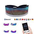 Miniatyrbillede 1 af 5: #Bluetooth 4.0 Programmerbare RGB Fuld Farve Lysende LED Briller USB Genopladelige#