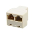Miniatyrbillede 1 af 5: Connector 1 til 2-vejs parallelforbindelse Lille Ethernet-netværksadapter