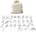 Miniatyrbilde 4 av 4: /#/30 Metall Hjernetrim IQ Test Distanglement Puslespill Fidget Leker for Barn Tenåringer - Bursdager Bryllup Gjestegaver Julegave/#/