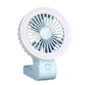 Miniatyrbillede 3 af 4: USB-opladningsfoldbar ventilator, bærbar natlampe, lille ventilator, skrivebordsmini-ventilator