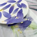 Miniatyrbilde 2 av 3: Lilla Tørkede Nøkkeroseblomstblader for Resin Håndverk, 3 STK Naturlige Ekte Pressede Tørre Nøkkeroseblomster for Resin DIY Smykker Ornament Håndverk Kan