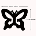 Miniatyrbillede 1 af 5: Butterfly sæt med 4 clips til bh-stropper - Racing back skjulte stropper