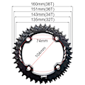 Miniatyrbillede 3 af 5: #170mm Firkantet Konisk Krankarmssæt med 32T Narrow Wide Kædebladsring#