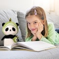 Miniatyrbillede 4 af 5: Panda Plyslegetøj (Avocado), Kawaii Fyldt Dyr, Panda Plyslegetøj