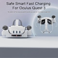 Miniatyrbilde 3 av 5: Ladedokk VR Headset Oppbevaringsstativ med Indikatorlys Brukervennlig VR Headset Ladestasjon for Meta Quest 3