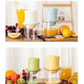 Miniatyrbillede 4 af 4: Juicer, Manuel citronpresser med indbygget 400 ml målekop, manuel juicer med reamere i flere størrelser og skridsikker base, frugtjuicer til rejser