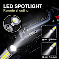 Miniatyrbillede 5 af 5: 1500 Lumens Cob Genopladelig LED Arbejdslampe Bærbar Arbejdslampe Mekanikerlampe Med Magnetisk Base Og Reparationskrog 1 Styk