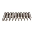 Miniatyrbillede 3 af 5: 10 stk. Cr-v Torx Skruetrækker Bits Sæt T3 T4 T5 T6 T7 T8 T9 T10 T15 T20 Mobil Reparationsbit Blommeblomster Reparationshoved
