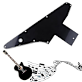 Miniatyrbild 2 av 5: 3-lagers Plektrumskydd för Gitarr Explorer för Gibson '76 Reissue Svart Del