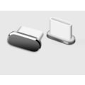 Pikkukuva 1 / 5: #Harmaa 4 kpl USB C pölysuoja Type C pölysuoja yhteensopiva S# kanssa
