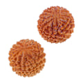 Miniatyrbillede 2 af 2: 2 stk. Durian-formede håndbolde Træ Håndmassagebolde Rullende Håndmassager