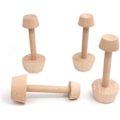 Miniatyrbillede 3 af 4: Æggetærter - Tamper DIY Bageformning Dobbeltsidet Træ Kager Pusher, Æggetærter Tamper Konditorværktøj Køkkenudstyr til Mini Muffin Pande P