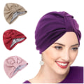 Miniatyrbillede 2 af 5: #(sort) badehætte, blød bomuldshat turban hat#