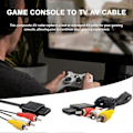 Miniatyrbilde 3 av 5: Audio Line HD-kompatibel Stabil Utgang Flerbruks Forbedre Spillopplevelse Spillkonsoll AV-kabel for N64/for Game Cube/for Super-Nintendo