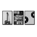 #Vardagsrumsdekoration - Svartvit gitarr musikal #