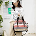 Miniatyrbilde 2 av 5: Dame Håndveske Crossbody Veske Skuldervesker i Flerfarget Canvas for Arbeid Fritid Shopping Reise
