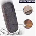 Miniatyrbillede 3 af 5: 3-delt hård skal clamshell brilleskrin, neutral bærbar