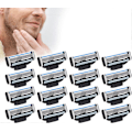 Miniatyrbilde 1 av 5: Barberblader for menn, 16 erstatningsblader for 3-blads våtbarberhøvel for menn