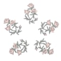 Miniatyrbilde 2 av 2: 20 stk. Datamaskin Klistremerker Blomster Jeans Lapp Rose Broderi Lapp Stoff Klistremerke Lapp Blomster Broderi Lapper