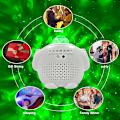 Miniatyrbillede 4 af 5: (Hvid) Sky Stjerneprojektor, 4 i 1 Dynamisk LED-projektor, 32 Pro