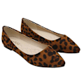 Miniatyrbilde 2 av 3: Mote Leopard Sko Flatsko Spisse Sko Fritid for Kvinner Damer (Brun Leopard, Størrelse 41)